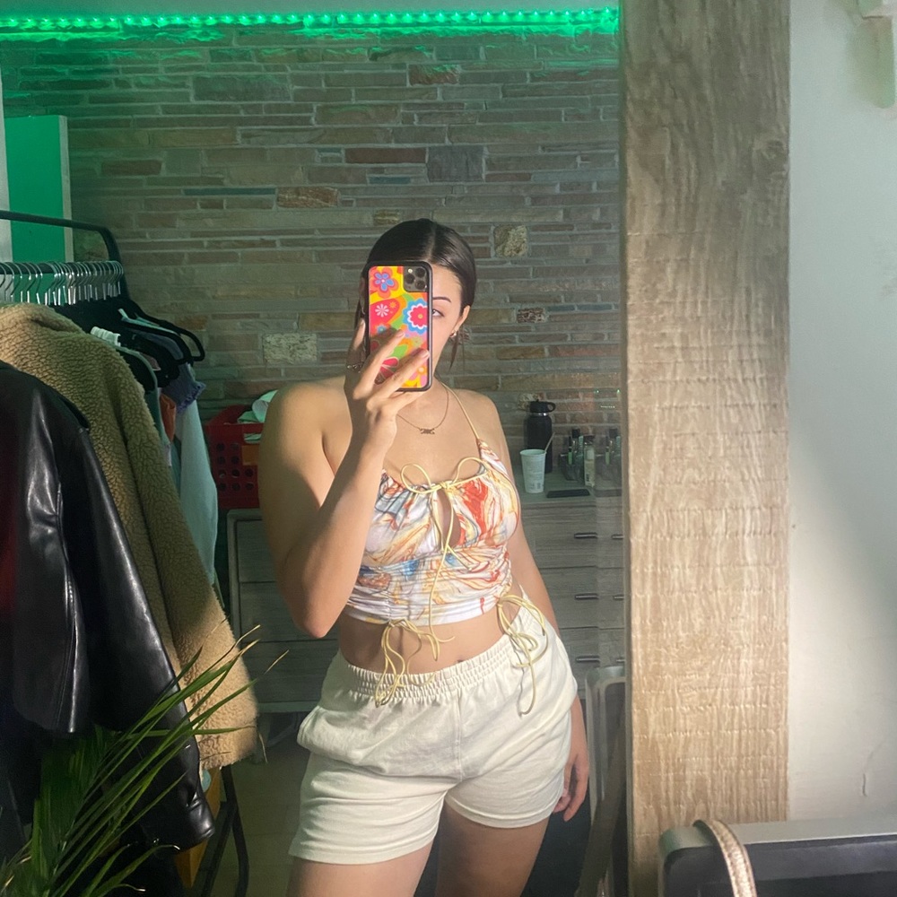 marble printed top